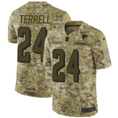 Nike Atlanta Falcons #24 A.J. Terrell Camo Youth Stitched NFL Limited 2018 Salute To Service Jersey Youth